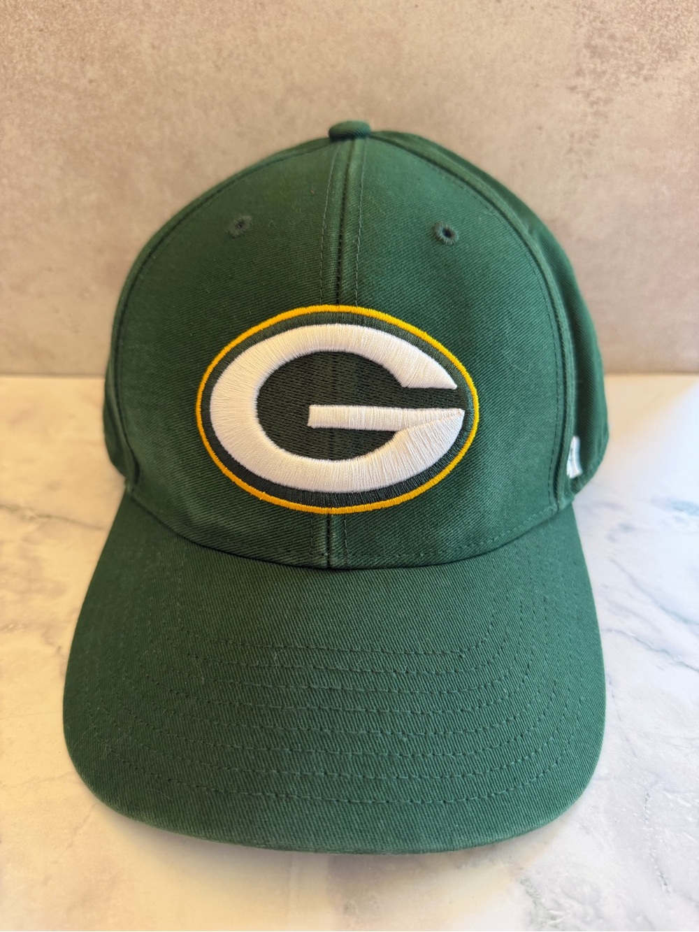 '47 Brand Green and White Green Bay Packers Logo Cap - Never Worn